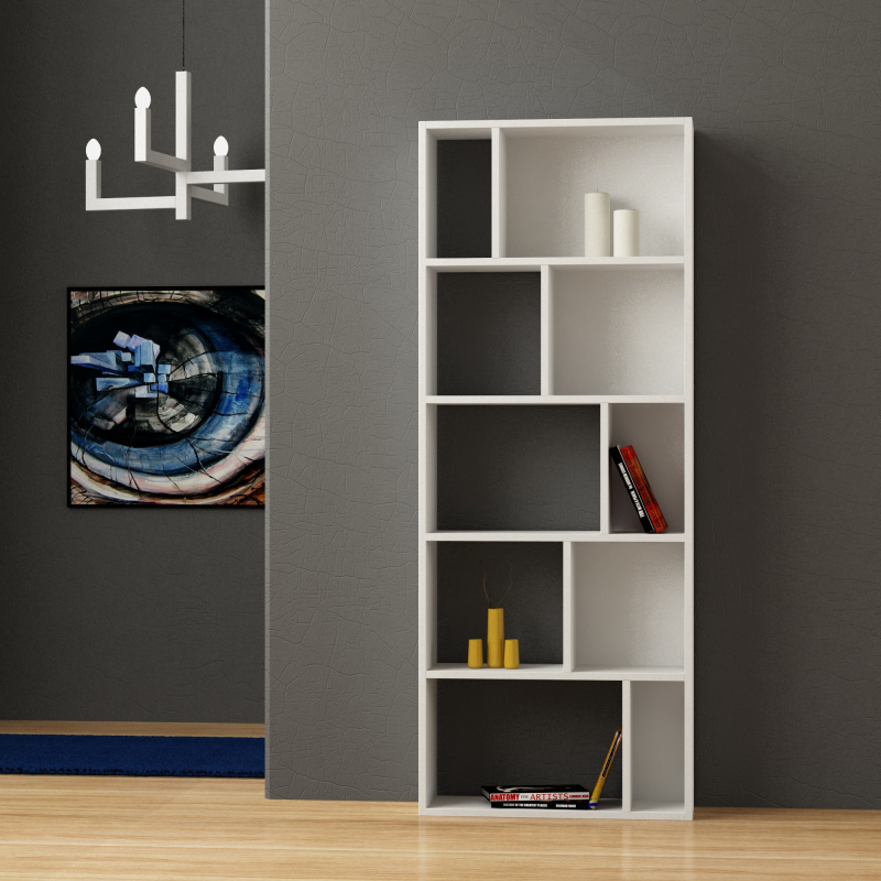 Прямой ONDA BOOKCASE WHITE