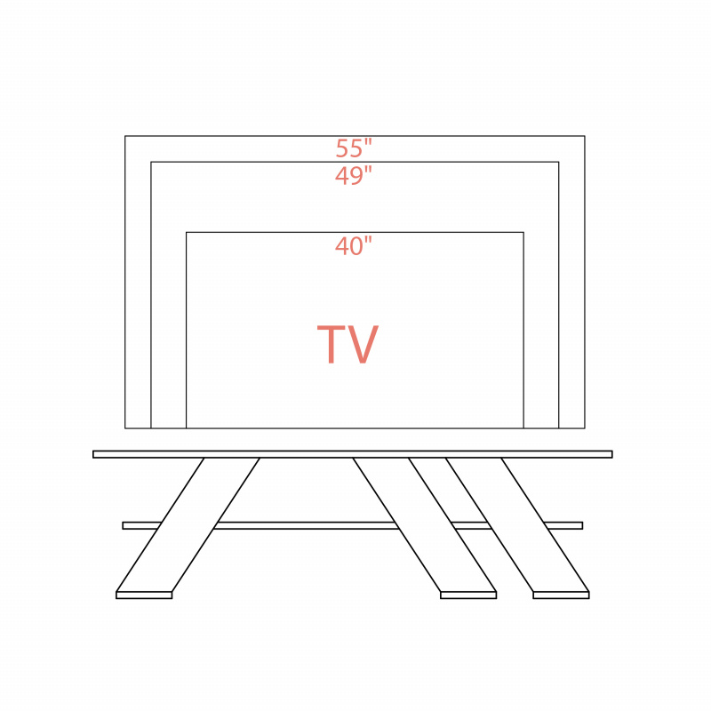 ТВ тумба FELLA TV STAND ANTHRACITE