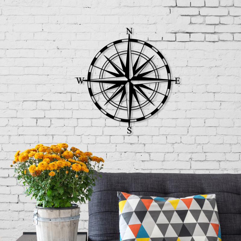 Панно WALL ART NO:23 COMPASS BLACK