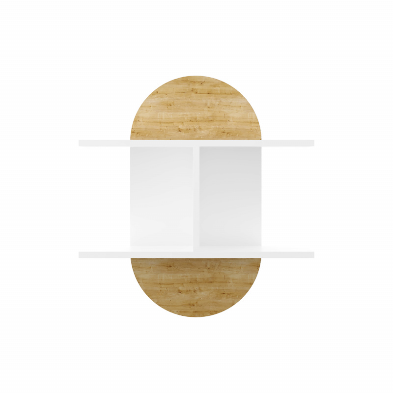 Фигурная AURO WALL SHELF WHITE