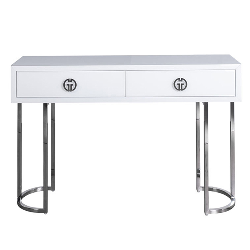 KFG16702 Консоль GD 2 ящика белая 120*30*78см