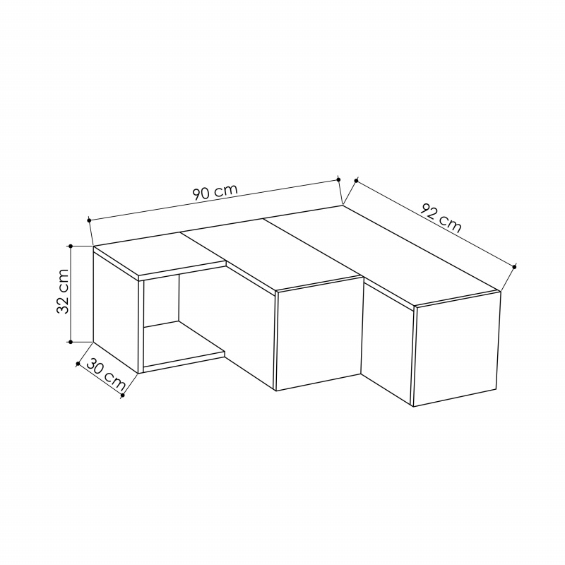 ТВ тумба COMPACT TV STAND WHITE
